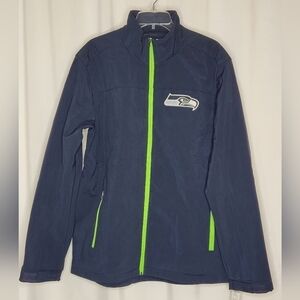 NFL Seattle Seahawks Men's Soft Shell Full Zip Fleece Lined Jacket - Size XL
